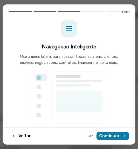 Terceiro passo do tour, Navegação Inteligente