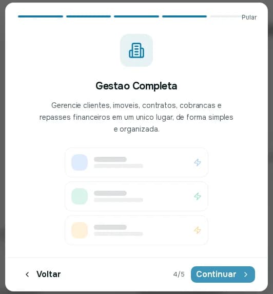 Quarto passo do tour, Gestão Completa