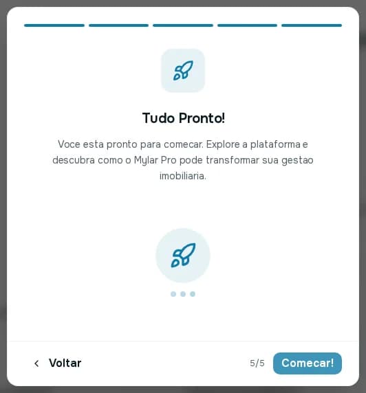 Quinto passo do tour, Tudo Pronto